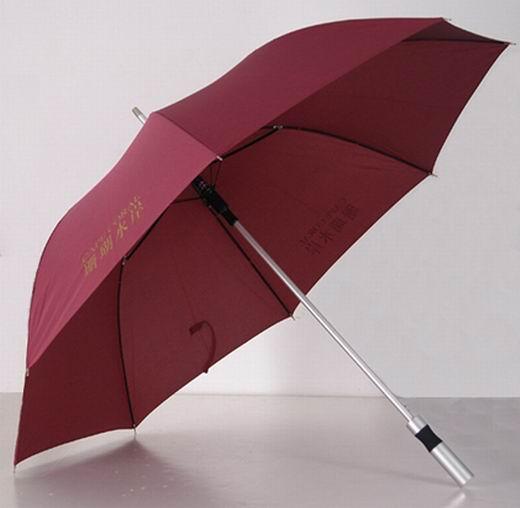 中山郎天雨傘廠供應27寸鋁合金高爾夫晴雨傘直桿廣告傘