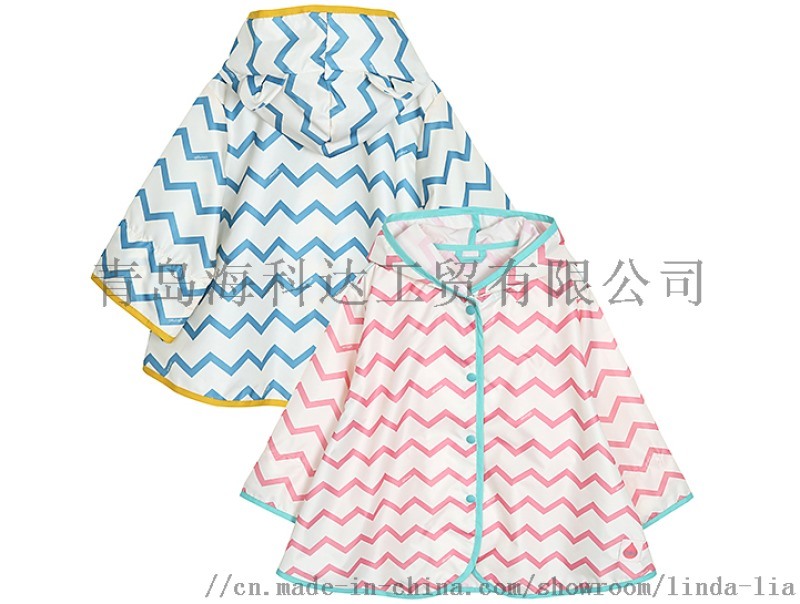 禮品外貿(mào)韓版紅蘋(píng)果披風(fēng)式雨衣童裝防水外套