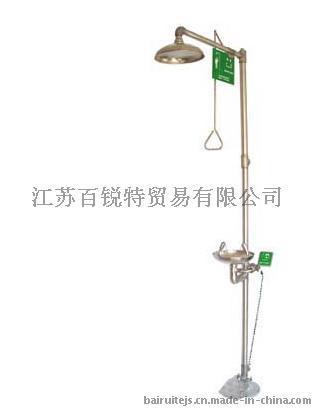 復(fù)合式 緊急沖淋洗眼器 304不銹鋼腳踏式洗眼器 手動(dòng)排空防凍型
