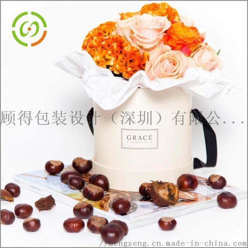 圓形花盒經(jīng)典鮮花禮品盒抱抱桶永生花   花盒定制